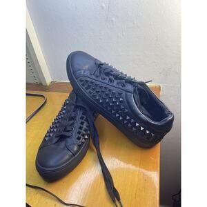 Atticus for Men Black Spiked Shoes Size 9M